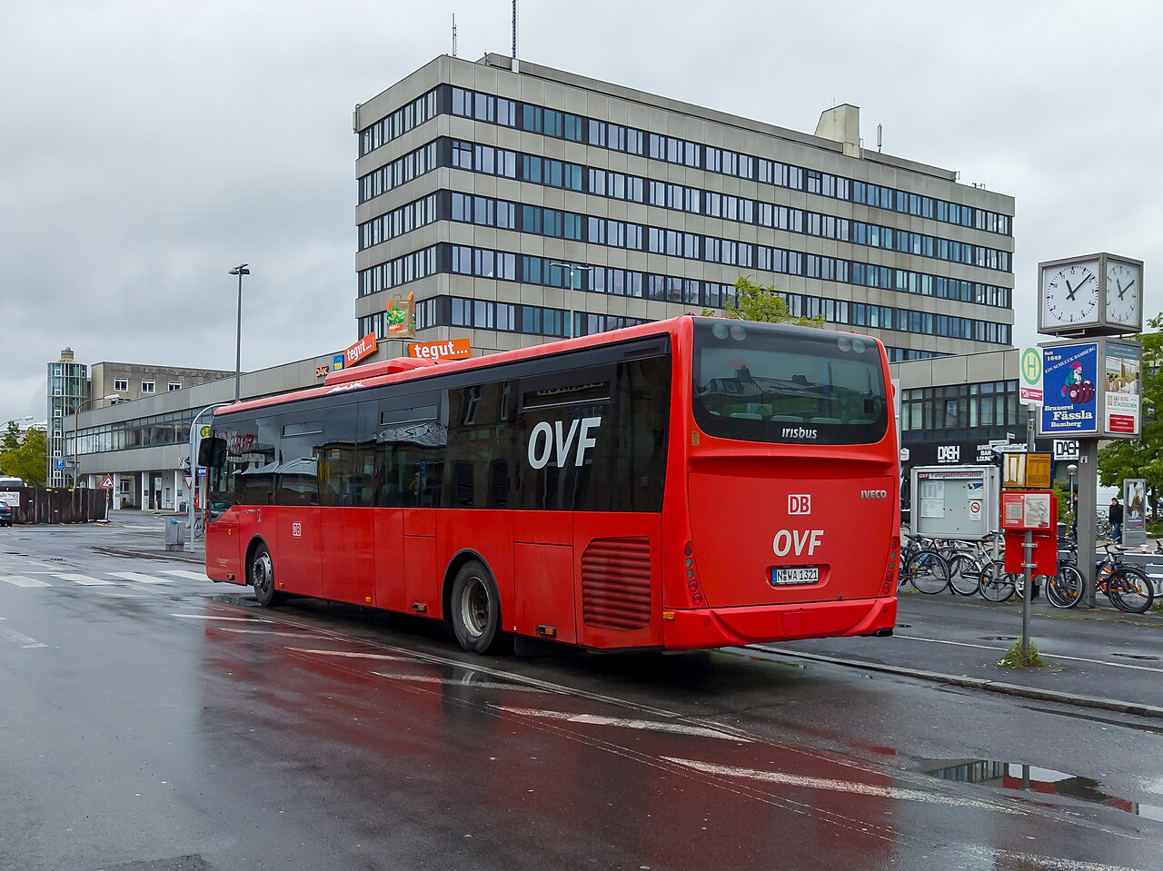 An Irisbus/Iveco Crossway intercity bus in service in Germany.