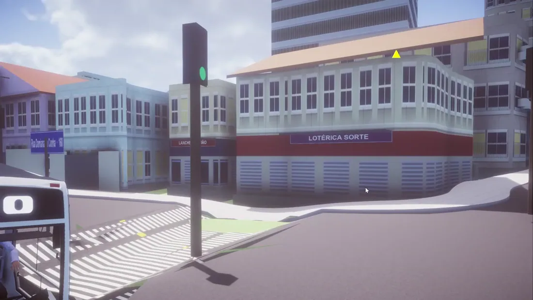 A generated intersection with geometry that still requires manual correction
