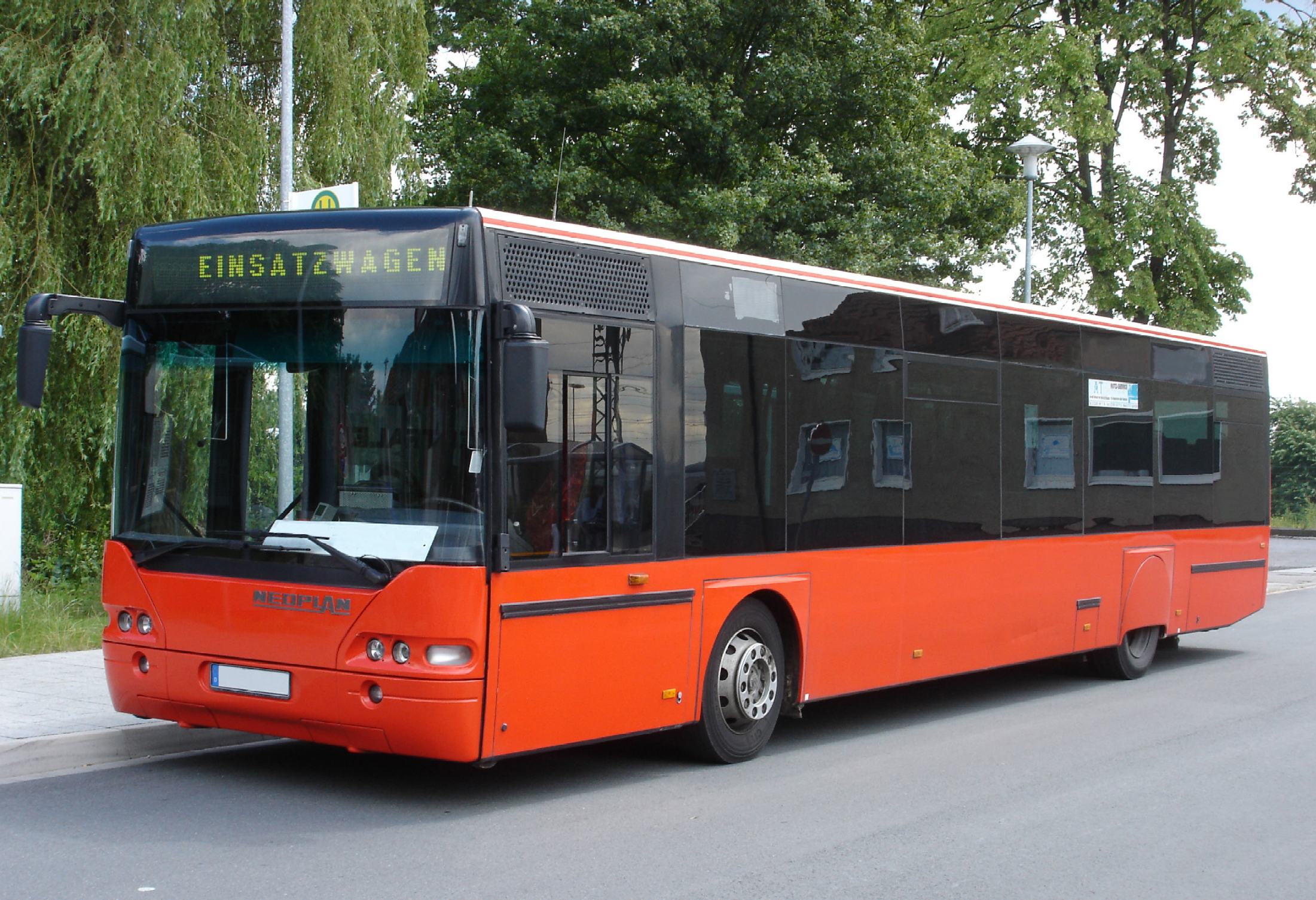 A Neoplan Centroliner low-floor city bus in service