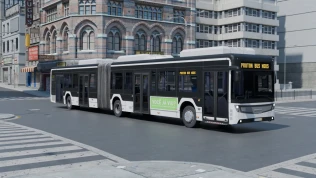 Download Mod CaetanoBus e.City Gold – 18m Electric Articulated Bus - Proton Bus Simulator