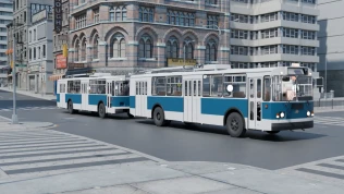 Download Mod ZiU-682G Trolleybus Train — Coupled Soviet Mod - Proton Bus Simulator