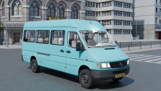 Download Mod Mercedes-Benz Sprinter 312D / 412D — Minibus Mod - Proton Bus Simulator