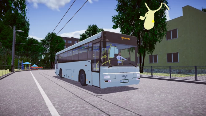 Mod MAN Lion's Classic SU313 – Robust Intercity Bus Mod Download - Vista Principal/Lateral (Proton Bus Simulator)