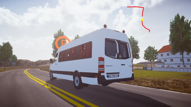 Mod Mercedes-Benz Sprinter 415 CDI – Turismo (Charter) - Interior e Painel (Proton Bus Simulator)