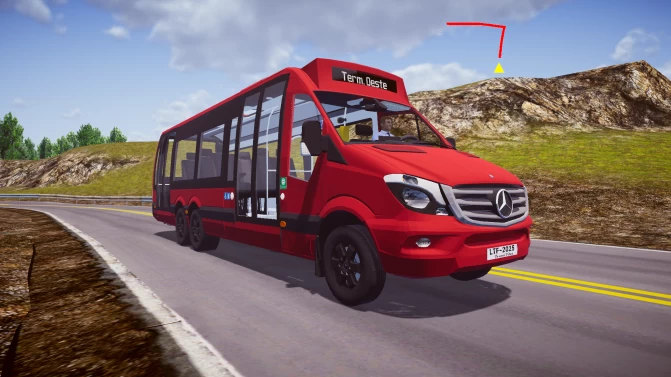 Mod Mercedes-Benz Sprinter City 77 (6x2) - Vista Principal/Lateral (Proton Bus Simulator)