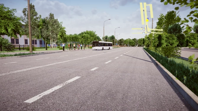 Mapa Borisov City Map [Eastern Europe] - Vista Geral do Mapa (Proton Bus Simulator)