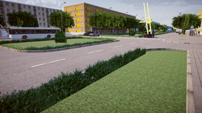 Mapa Borisov City Map [Eastern Europe] - Cenário e Detalhes (Proton Bus Simulator)