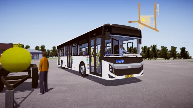 Mod BMC Procity 12 LF (Turkish City Bus) – Cummins Engine - Vista Principal/Lateral (Proton Bus Simulator)