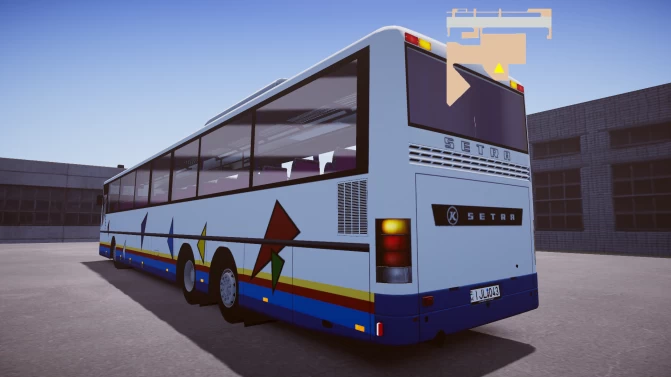 Mod Setra S319 UL (15m) – Intercity Bus Mod (Rodoviário) - Vista Principal/Lateral (Proton Bus Simulator)