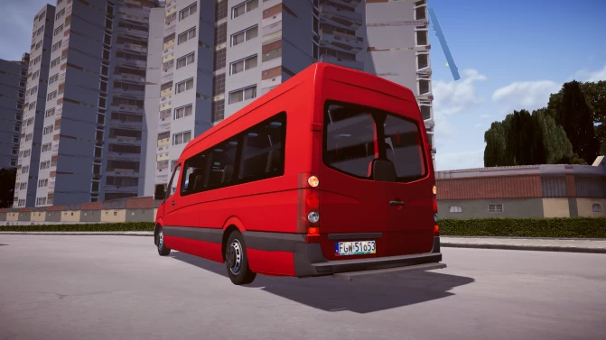 Mod Volkswagen Crafter 2012 (TDI) – Utility Van Mod - Interior e Painel (Proton Bus Simulator)