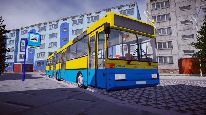 Mod Mercedes-Benz O405G — German Articulated City Bus Mod - Vista Principal/Lateral (Proton Bus Simulator)