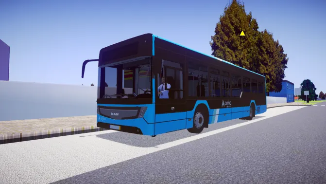 Mod Caetano City Gold (MAN Diesel) – Euro 3 City Bus Mod Download - Vista Principal/Lateral (Proton Bus Simulator)