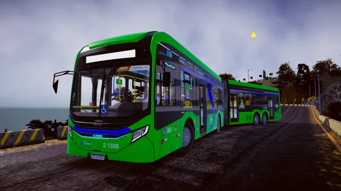 Mod Caio eMillennium MB O500UDA Eletra – Articulated BRT Mod - Vista Principal/Lateral (Proton Bus Simulator)