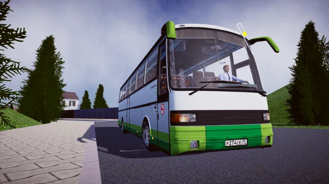 Mod Setra S 215 HD – German High-Deck Touring Coach Mod - Vista Principal/Lateral (Proton Bus Simulator)