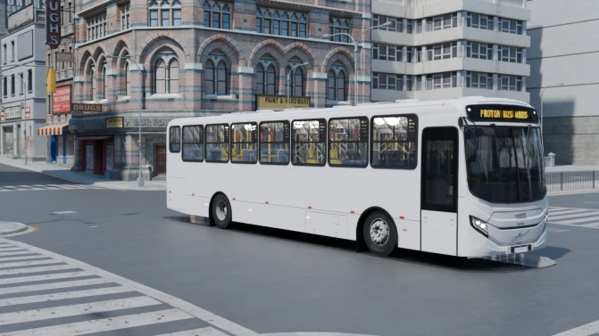 Mod Caio Millennium V Volvo B320R E6 Ligeirinho Mod - Vista Principal/Lateral (Proton Bus Simulator)