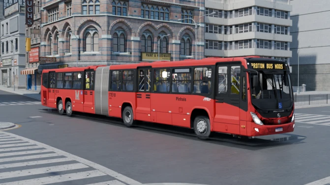 Mod Marcopolo Torino Express MB O500MDA BT6 BRT Bus Mod - Vista Principal/Lateral (Proton Bus Simulator)
