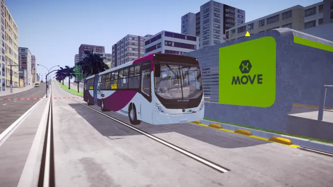 Mod Marcopolo MP60 Express - Vista Principal/Lateral (Proton Bus Simulator)