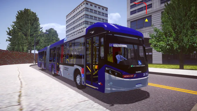 Mod Millennium BRT 2017 O500UA - Vista Principal/Lateral (Proton Bus Simulator)