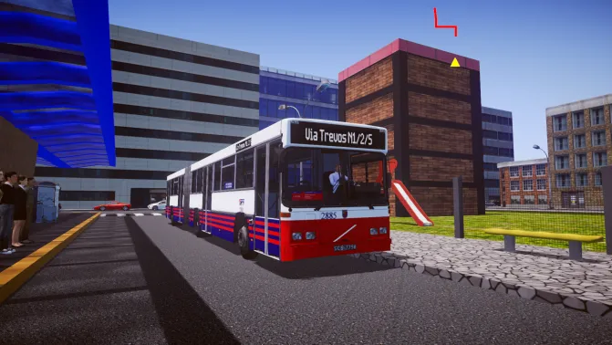 Mod Carrus City Volvo B10MA - Vista Principal/Lateral (Proton Bus Simulator)