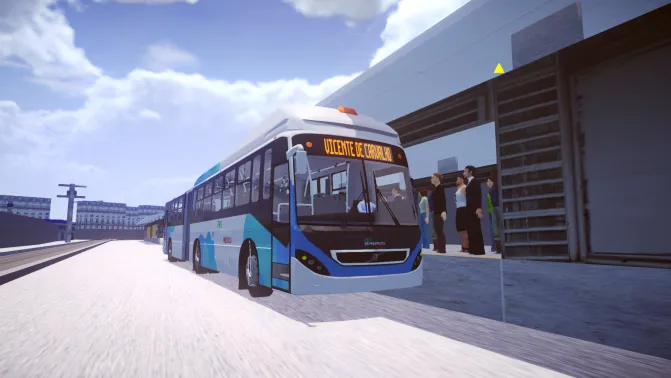 Mod Volvo 7300 BRT B340M 2020 - Vista Principal/Lateral (Proton Bus Simulator)