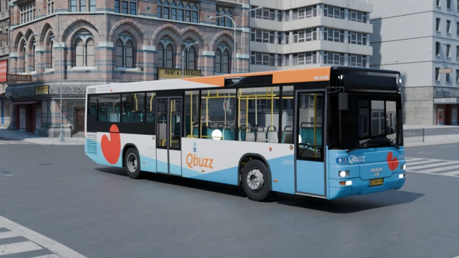 Mod MAN A78 Lion's City T – Low-Entry Bus Mod for PBS - Vista Principal/Lateral (Proton Bus Simulator)