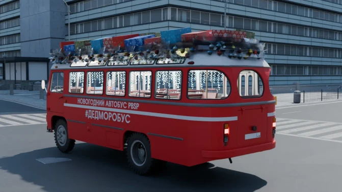 Mod PAZ-672M — Soviet Classic Minibus Mod for PBSU - Interior e Painel (Proton Bus Simulator)