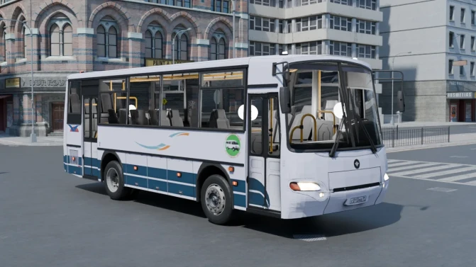 Mod PAZ-4230 Aurora — Russian Intercity Bus Mod - Vista Principal/Lateral (Proton Bus Simulator)