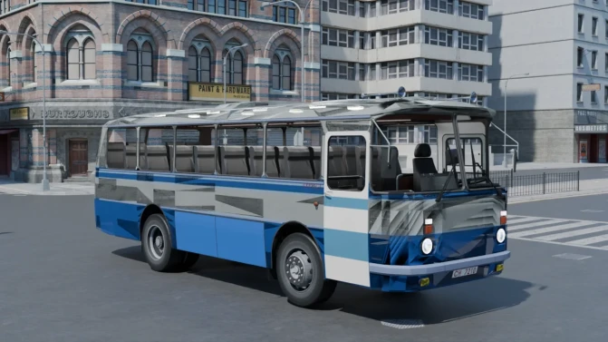 Mod LAZ-697R Tourist — Soviet Intercity Coach Mod - Vista Principal/Lateral (Proton Bus Simulator)