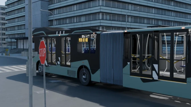 Mod Volvo 7300 Biarticulated — Mexico Metrobús Bus Mod - Interior e Painel (Proton Bus Simulator)