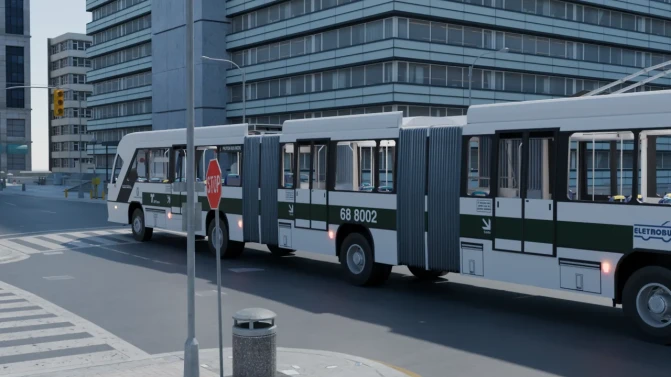 Mod Marcopolo VLP — São Paulo Biarticulated Trolleybus Mod - Interior e Painel (Proton Bus Simulator)