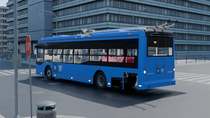 Mod Yutong ZK5120C Electric Trolleybus Mod (STE CDMX) - Interior e Painel (Proton Bus Simulator)