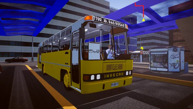 Mod Inrecar Sagitário (MB OF-1318) – Classic Chilean "Liebre" Bus Mod - Vista Principal/Lateral (Proton Bus Simulator)