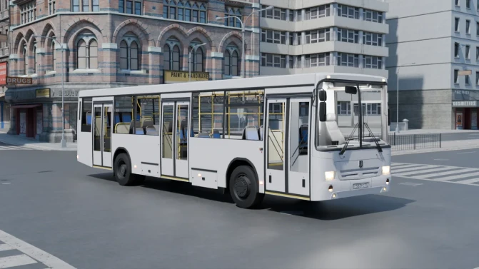 Mod NefAZ 5299-10-33 — Russian Suburban City Bus Mod - Vista Principal/Lateral (Proton Bus Simulator)