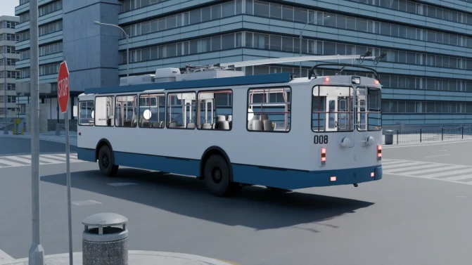 Mod ZiU-682G-016 (017) — Last Serial ZiU Trolleybus Mod - Interior e Painel (Proton Bus Simulator)