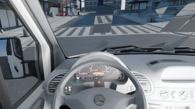 Mod Mercedes-Benz Sprinter 411 CDI — Marshrutka Mod - Detalhes e Acabamento (Proton Bus Simulator)