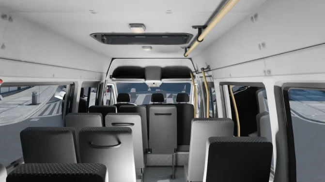 Mod Mercedes-Benz Sprinter 411 CDI — Marshrutka Mod - Detalhes e Acabamento (Proton Bus Simulator)