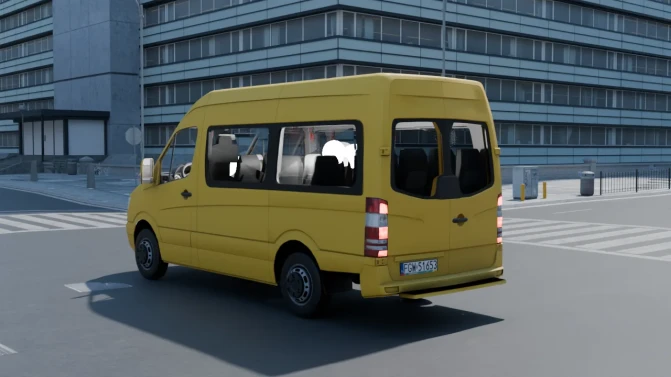 Mod Mercedes-Benz Sprinter W906 — Shuttle Minibus Mod - Interior e Painel (Proton Bus Simulator)