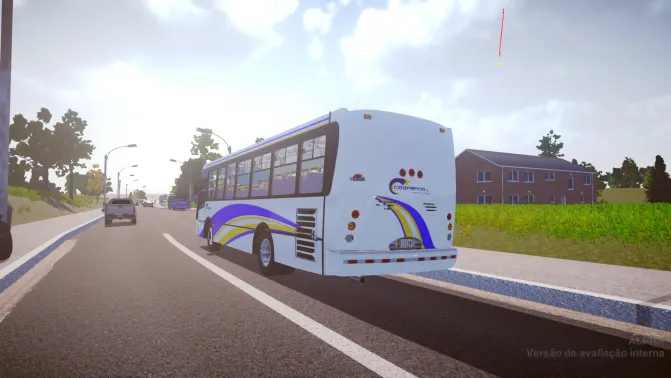 Mod Mauco M2000 Squared Lights Facelift - Interior e Painel (Proton Bus Simulator)
