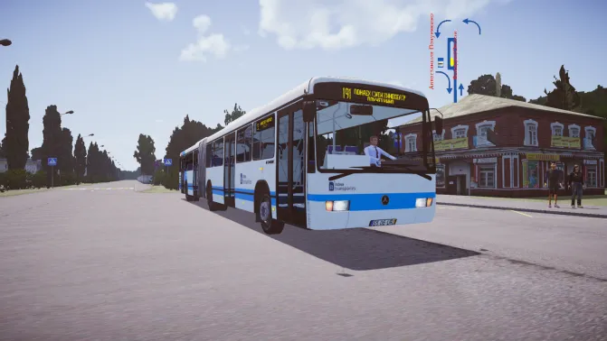 Mod Mercedes-Benz O345K - Vista Principal/Lateral (Proton Bus Simulator)