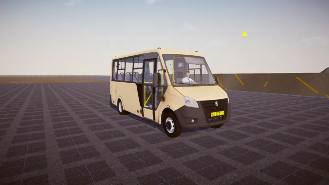 Mod GAZ-A64R42 - Vista Principal/Lateral (Proton Bus Simulator)