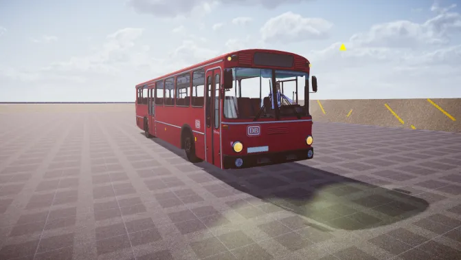 Mod Mercedes-Benz O307 (Manual Gear) – Classic Intercity Bus Mod Download - Vista Principal/Lateral (Proton Bus Simulator)