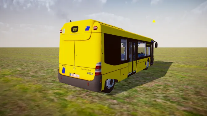 Mod Mercedes-Benz Cito O520 (Diesel-Electric) – Hybrid Midi Bus Mod - Interior e Painel (Proton Bus Simulator)
