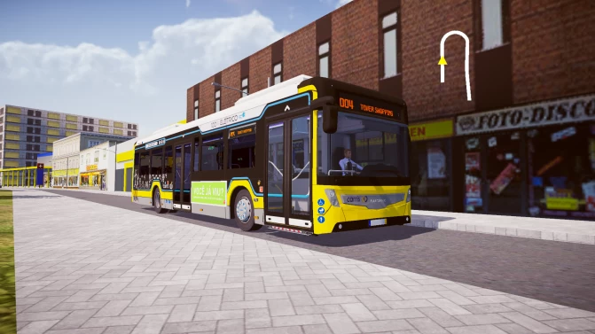 Mod Caetano E.Citygold 12 meters - Vista Principal/Lateral (Proton Bus Simulator)